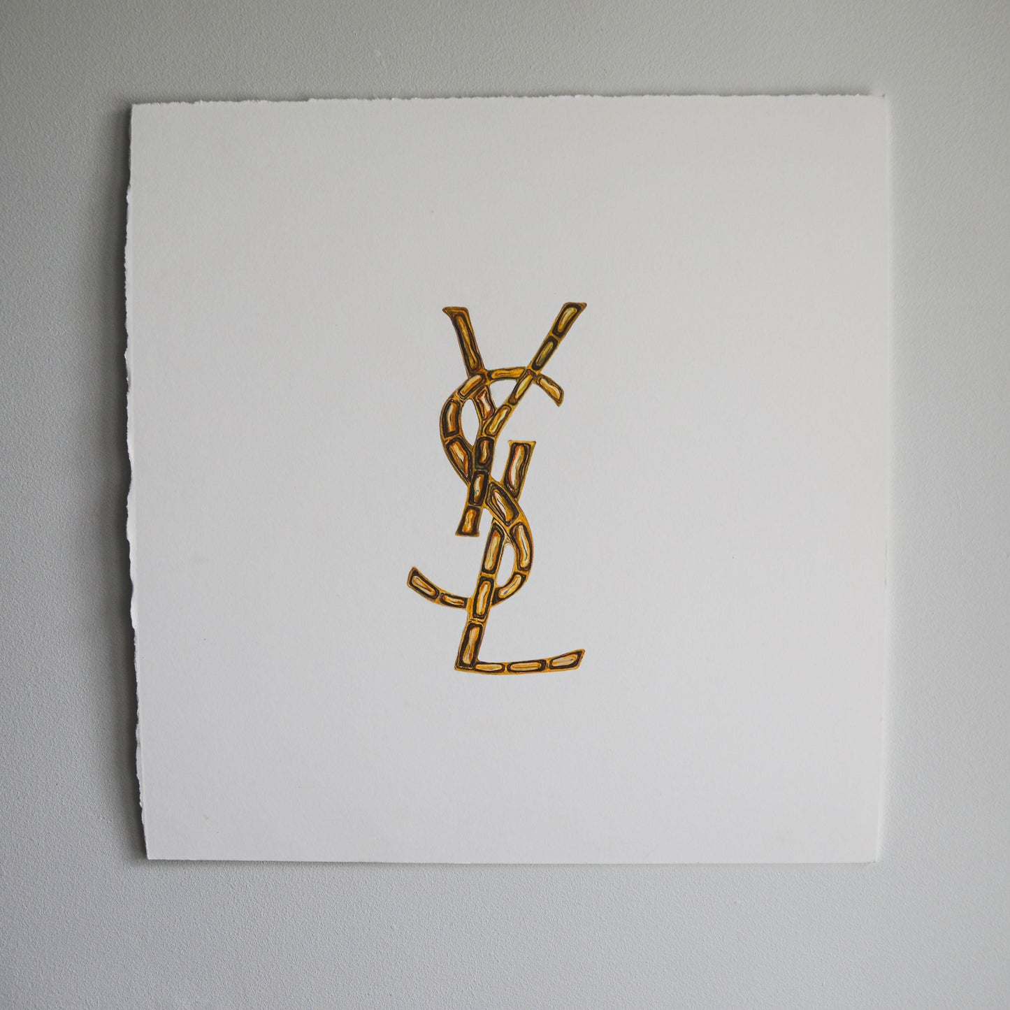 YSL Brooch | Original Drawing