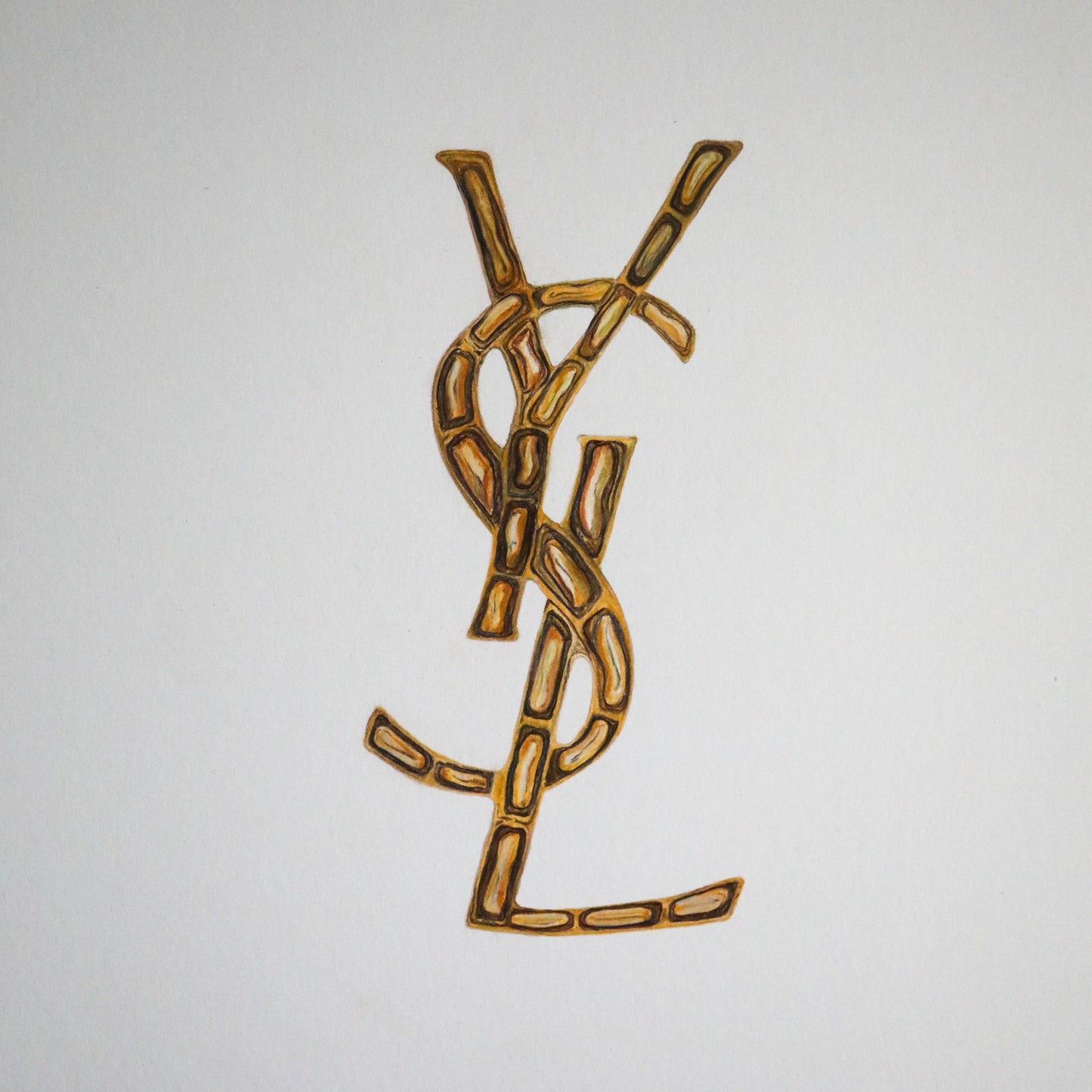 YSL Brooch | Original Drawing